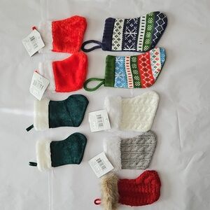 Holiday Mini Stocking Socks Set of 9